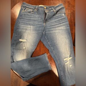 Distressed Blue Women's Jeans